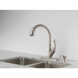 Delta Ashton Stainless 1-Handle Deck-Mount Pull-Down Handle Kitchen Faucet (Deck Plate Included)