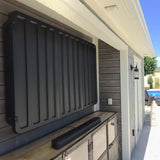Waterproof Impact Resistant Outdoor Hard Shell TV Cover with TV Wall Mount Bracket - Super Arbor