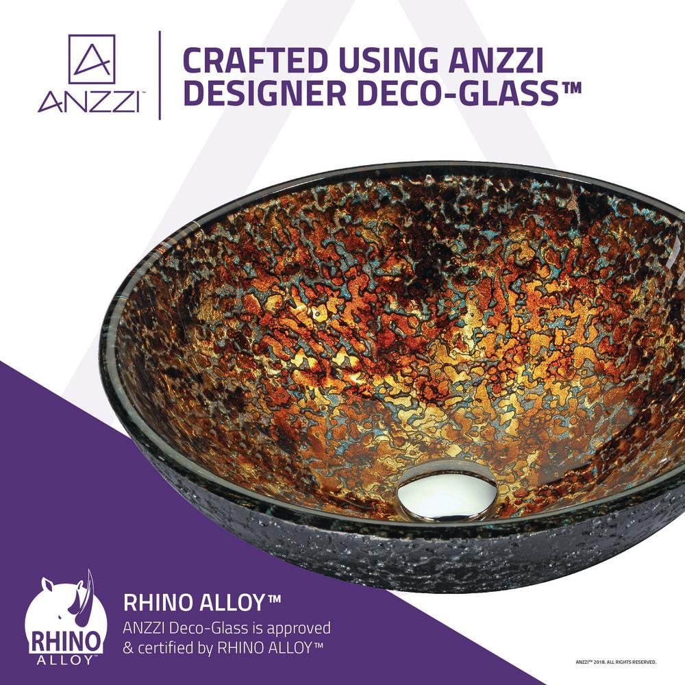 Alto Series Vessel Sink in Molten Gold - Super Arbor