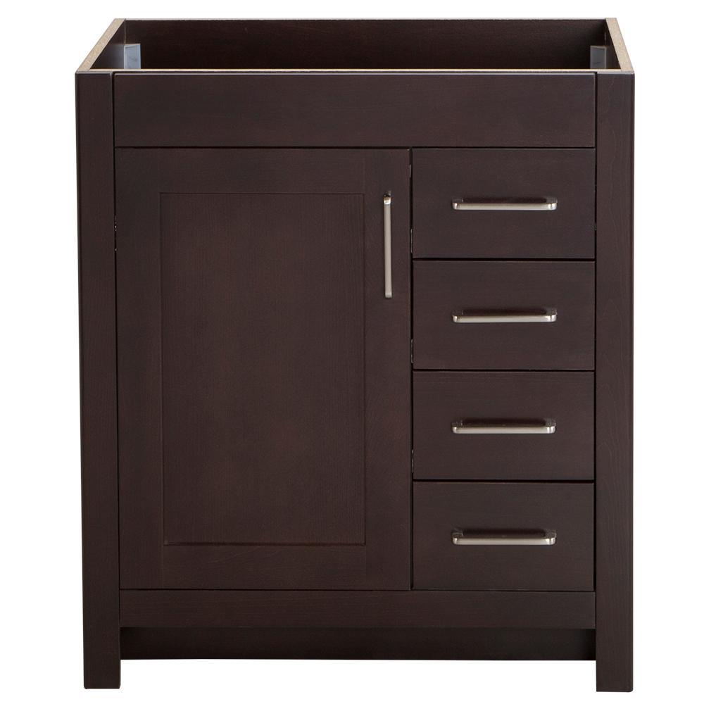 Westcourt 30 in. W x 21 in. D Bathroom Vanity Cabinet Only in Sterling Gray - Super Arbor