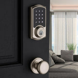 Premis Touchscreen Smart Lock Satin Nickel Single Cylinder Electronic Deadbolt Featuring SmartKey Security - Super Arbor