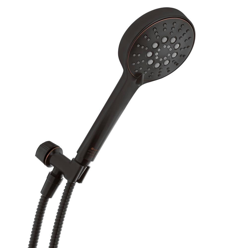 Modern 6-Spray 4.5 in. Single Wall Mount Handheld Adjustable Shower Head in Brushed Nickel - Super Arbor