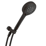 Modern 6-Spray 4.5 in. Single Wall Mount Handheld Adjustable Shower Head in Brushed Nickel - Super Arbor
