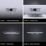 Commercial Electric 6 in. x 4 ft. 1900 Lumens Dimmable White Integrated LED Flat Panel Ceiling Flush Mount Fixture with Color Change 5CCT
