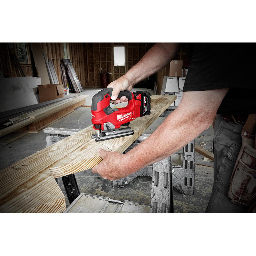 M18 FUEL 18-Volt Lithium-Ion Brushless Cordless Jig Saw with M18 5.0 Ah Battery - Super Arbor