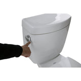 Step-In 59.6 in. Walk-In Non-Whirlpool Bathtub in White with 1.6 GPF Single Flush Toilet - Super Arbor