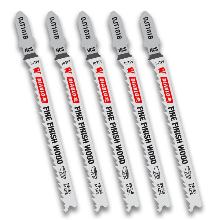4 in. x 10 TPI HCS Fine Finish Blade (5-Pack) - Super Arbor