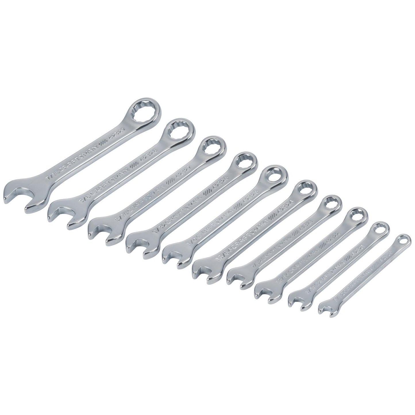 Craftsman 12 Point SAE Ignition Combination Wrench Set, 10 pc
