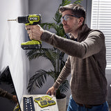 RYOBI ONE+ HP 18V Brushless Cordless Compact 1/2 in. Drill/Driver Kit with (2) 1.5 Ah Batteries, Charger and Bag