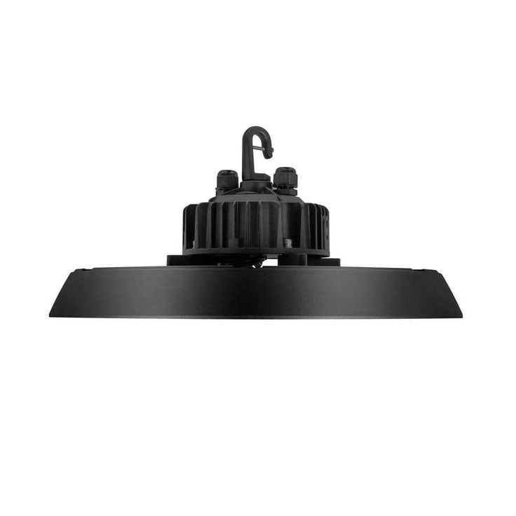 Commercial Electric 14 in. Black Integrated LED Dimmable High Bay Light at 30000 Lumens, 5000K Daylight