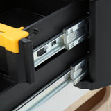 TSTAK IV 7 in. Stackable 18-Compartment Double Shallow Drawer Small Parts & Tool Storage Organizer - Super Arbor