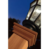 New England Arbors Trinity 74 in. Composite Lamp Post