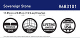 Style Selections Sovereign Stone Pearl 12-in x 24-in Glazed Porcelain Marble Stone Look Floor Tile