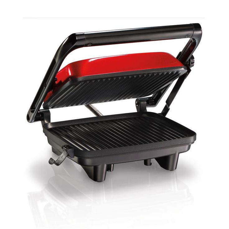 1400-Watt Red Panini Press with Floating Lid