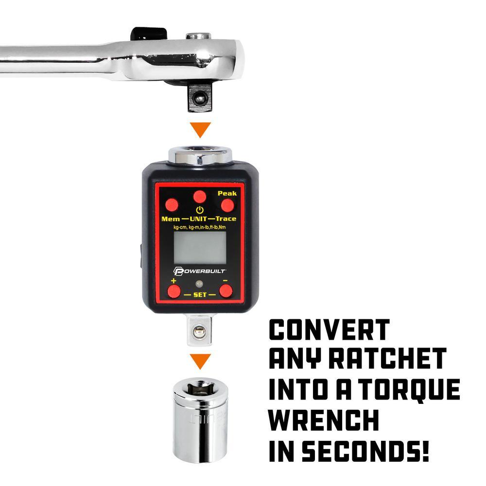 Powerbuilt 1/2 in. Drive Digital Torque Adapter - Super Arbor