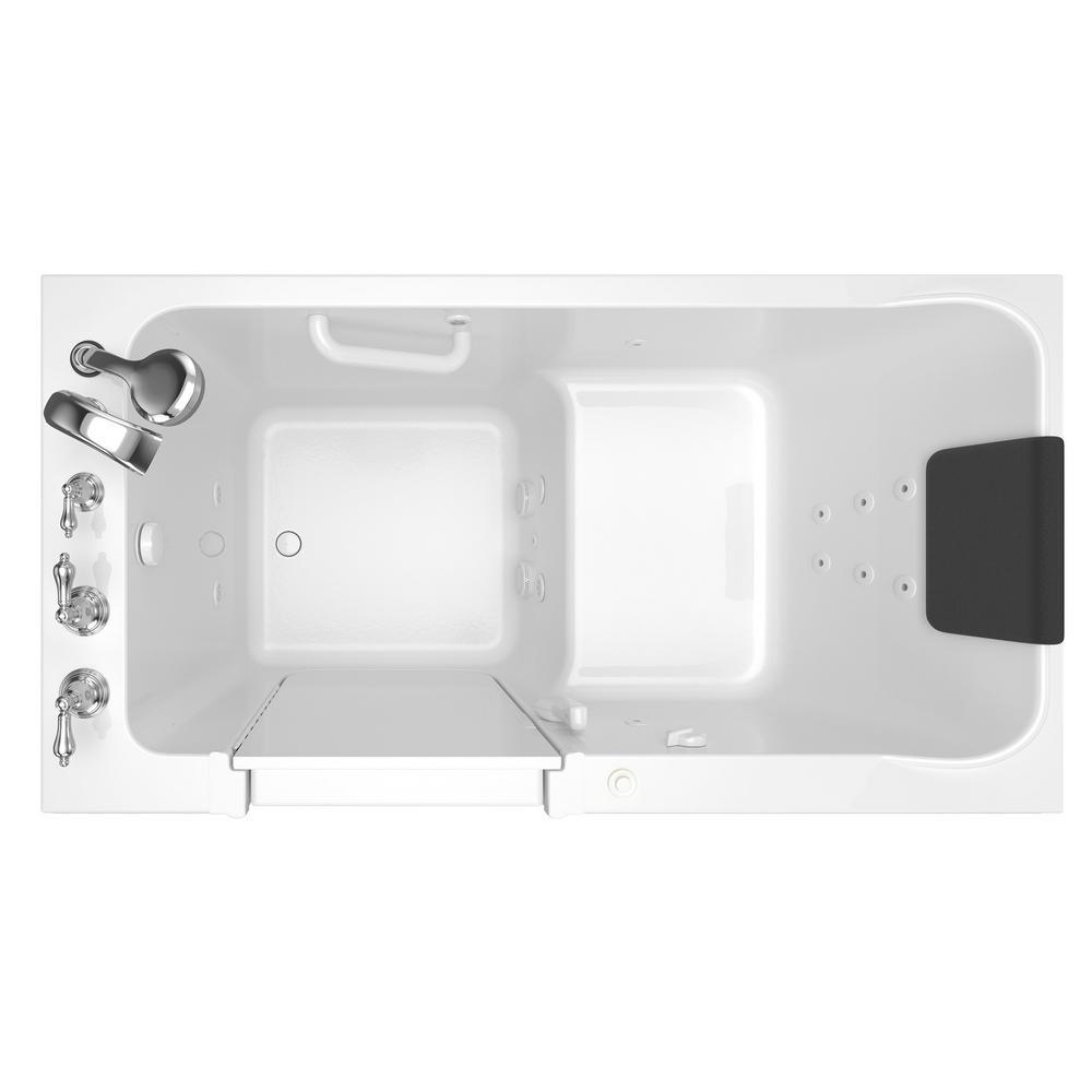 Acrylic Luxury 60 in. Left Hand Walk-In Whirlpool in White - Super Arbor