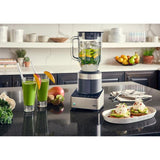 PureMix 56 oz. 3-Speed Black and Stainless Steel Countertop Blender with Thermal Resistant Glass Jug