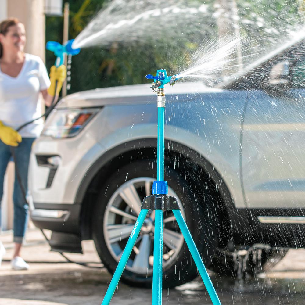Indestructible Zinc Impulse 360¬∞ Telescoping Tripod Sprinkler - Super Arbor
