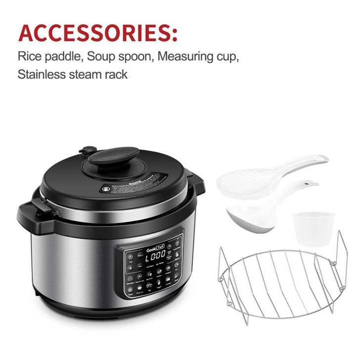 8 Qt. Stainless Steel Electric Pressure Cooker with Built-In Timer