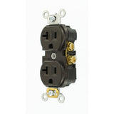 20 Amp Commercial Grade Duplex Outlet, Brown - Super Arbor