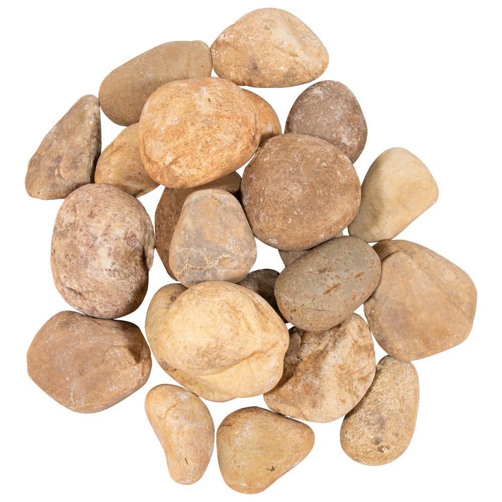 Ash Beach 0.5 cu. ft. River Rock approx. 40 lbs. Bag - Super Arbor