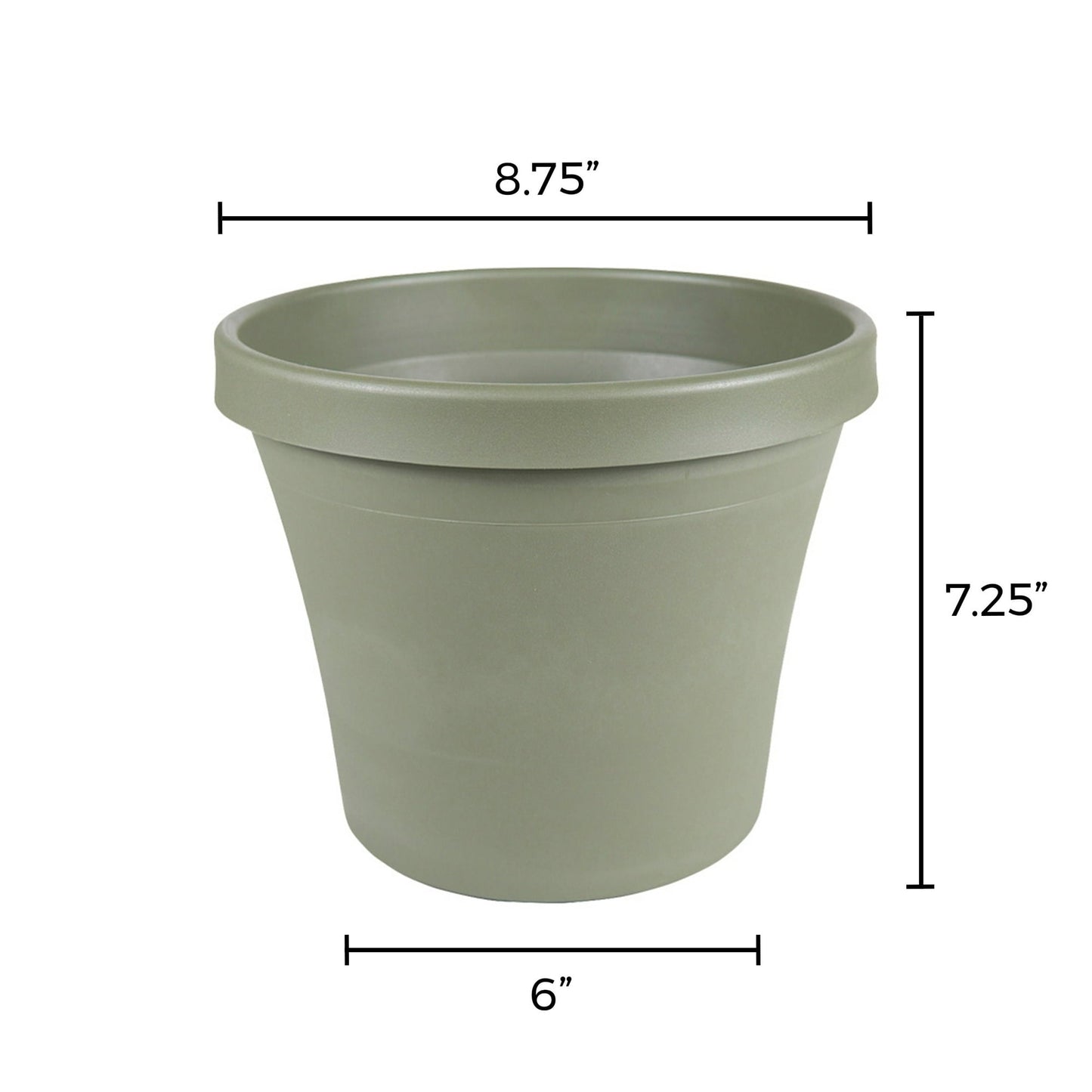Bloem Terra Pot Planter 8" Living Green