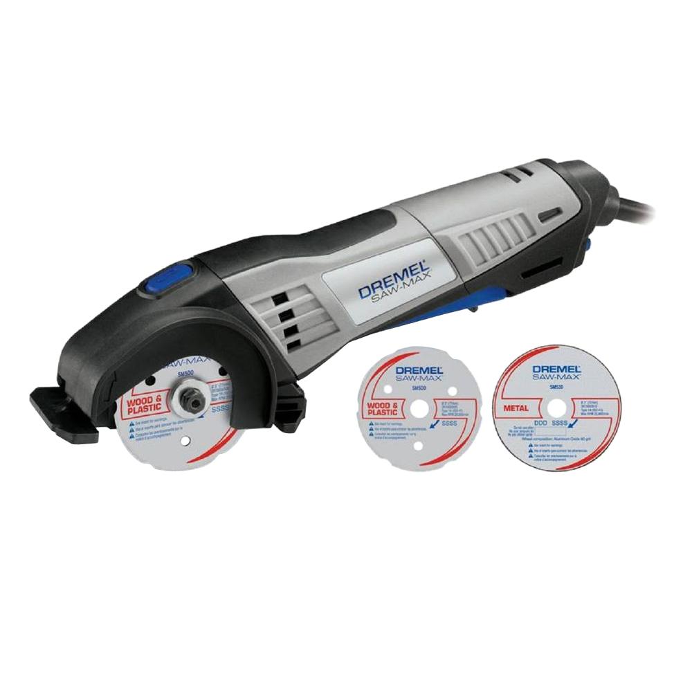 Saw-Max 6 Amp Variable Speed Corded Tool Kit for Wood, Plastic and Metal with 2 Blades - Super Arbor