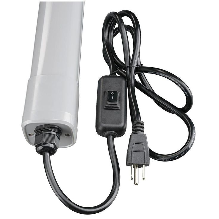 4 ft. Vapor Tight Water Tight Strip Light Plug-in Direct Wire Integrated LED Wraparound Light 3600 Lumens 4000K