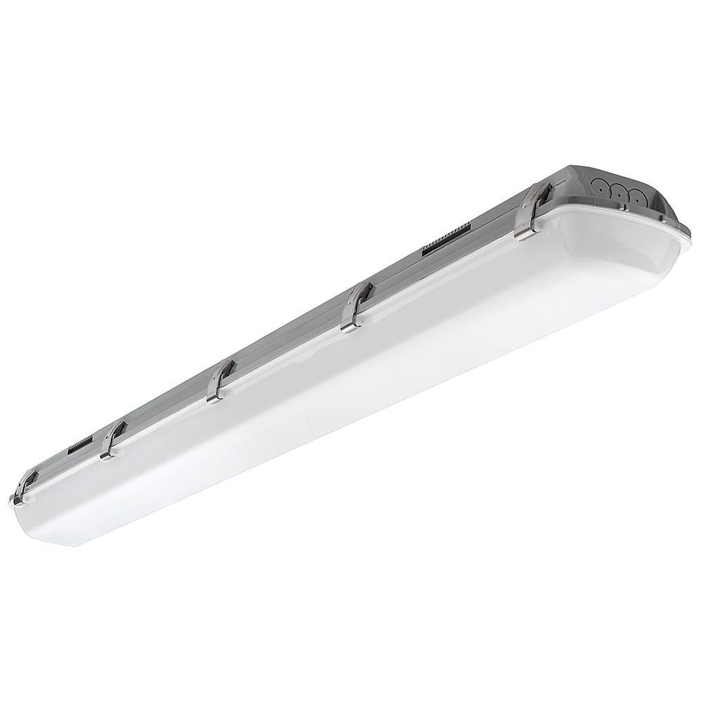 Vapor Tight 4 ft. 3600 Lumens Integrated LED White Wraparound Light 34-Watt 4000K Bright White (4-Pack) - Super Arbor