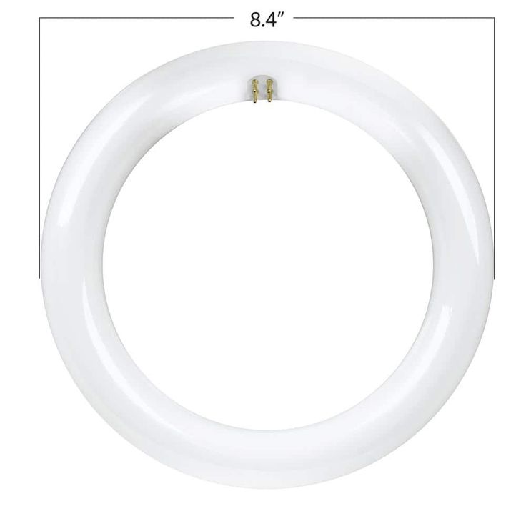 Feit Electric 8 in. 15-Watt (22-Watt Equivalent) T9 Cool White 4100K G10Q Circline LED Light Bulb (4-Pack)