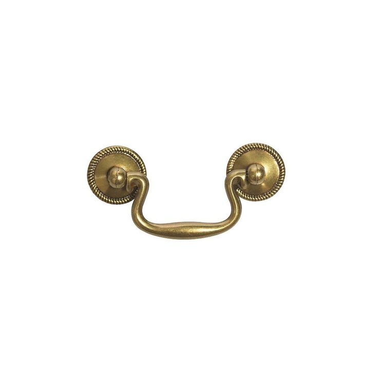 Manor House 2-1/2 in. Center-to-Center Lancaster Hand Polished Furniture Bail Pull