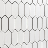 Adessi White Picket Ceramic Tile - 4 x 12 Matte Finish