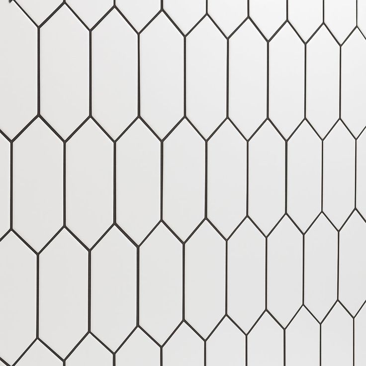 Adessi White Picket Ceramic Tile - 4 x 12 Matte Finish
