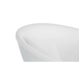Johanna 59 in. x 30 in. Acrylic Flatbottom Freestanding Soaking Bathtub in White - Super Arbor