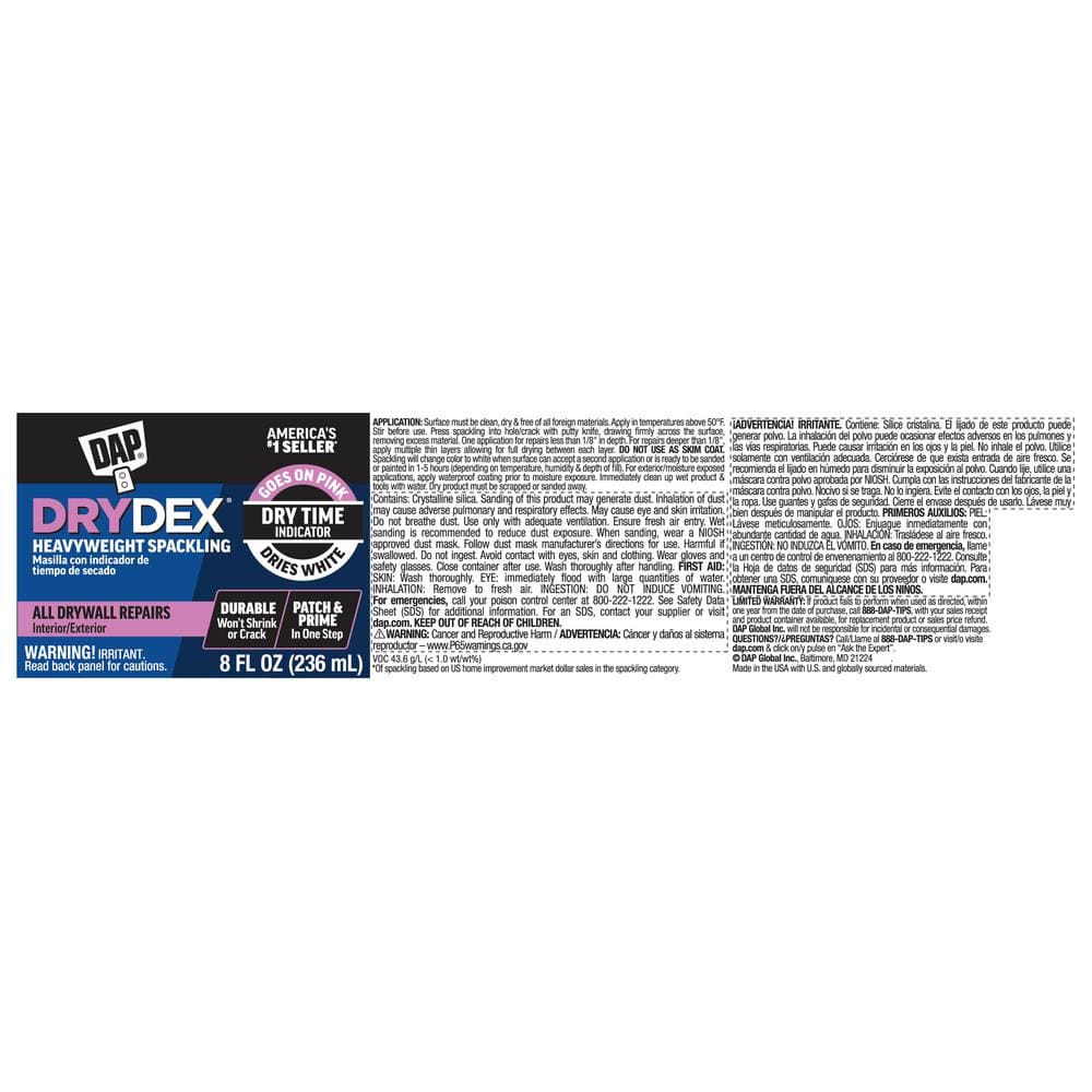 DAP DryDex 8 oz. Wall Repair Patch Kit (2-Pack)