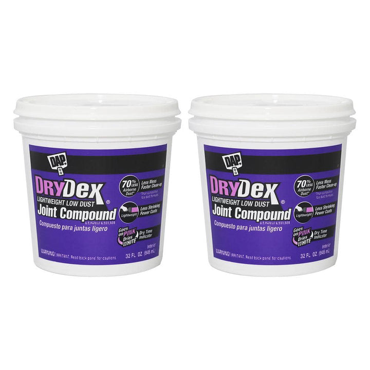 DAP DryDex 32 oz. Premium Lightweight Low Dust Joint Compound (2-Pack)
