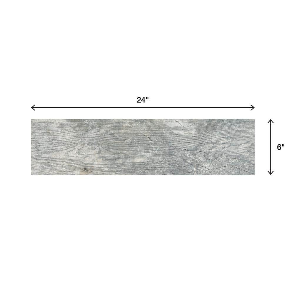 Marazzi Montagna Dapple Gray 6 in. x 24 in. Porcelain Floor and Wall Tile (14.53 sq. ft. per Case)
