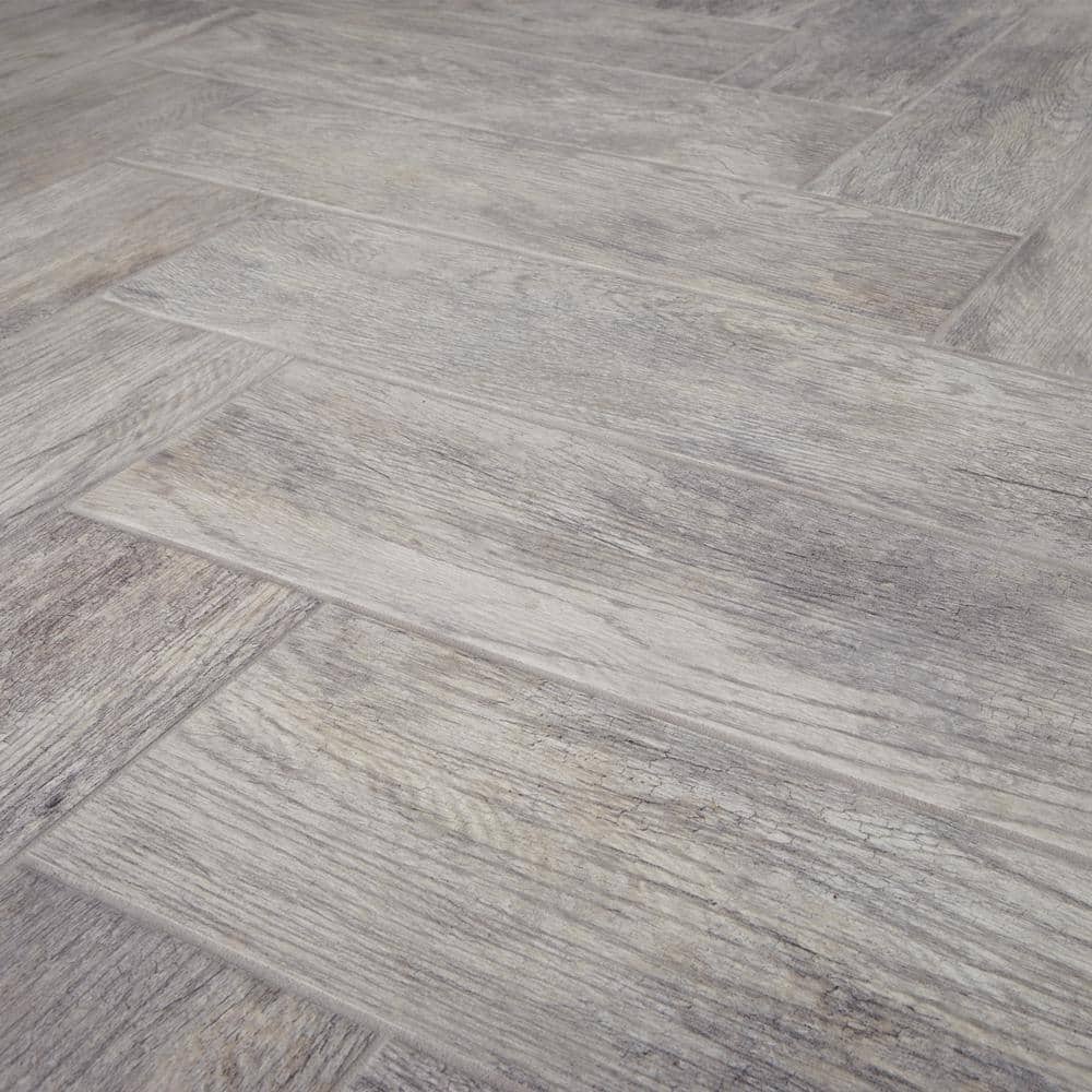 Marazzi Montagna Dapple Gray 6 in. x 24 in. Porcelain Floor and Wall Tile (14.53 sq. ft. per Case)