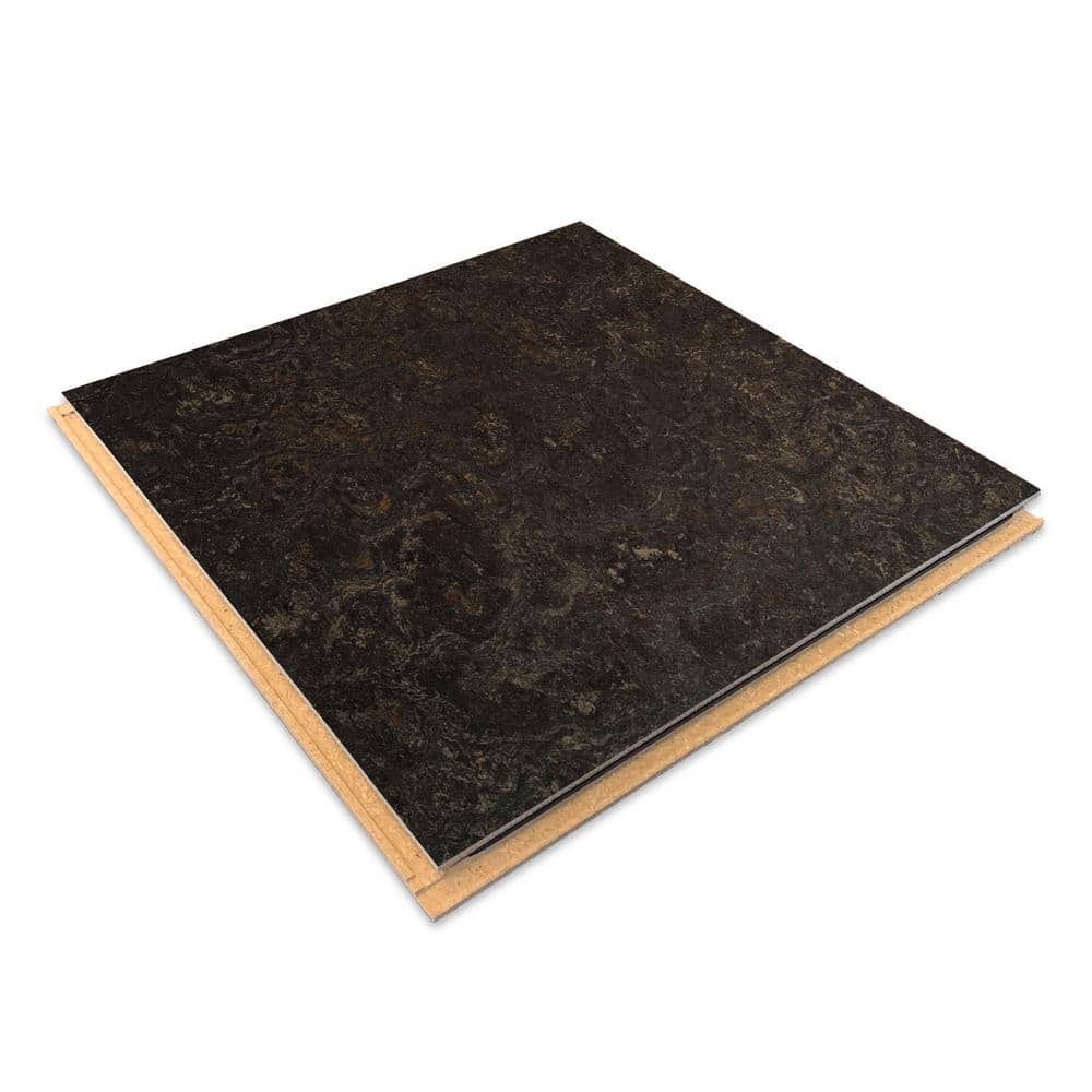 Marmoleum Cinch Loc Seal Dark Bistre 9.8 mm T x 11.81 in. W x 11.81 in. L Laminate Flooring (6.78 sq. ft./case)