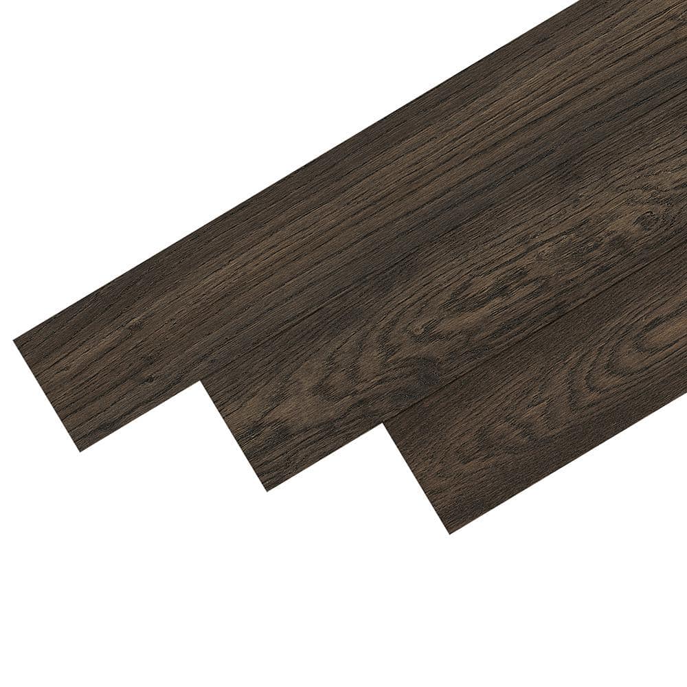 Bruce Hydropel Dark Brown Oak 7/16 in. T x 5 in. W Waterproof Click Lock Engineered Hardwood Flooring (22.6 sq.ft./ctn)