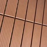 1 ft. x 1 ft. Patio Plastic Interlocking Square Waterproof Deck Tile in Dark Brown (44-Pack)