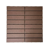 1 ft. x 1 ft. Plastic Deck Tile in Dark Brown for Outdoor Porch Poolside Balcony Backyard (44 Per Box)