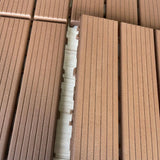 1 ft. x 1 ft. Plastic Deck Tile in Dark Brown for Outdoor Porch Poolside Balcony Backyard (44 Per Box)