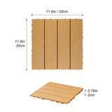 1 ft. x 1 ft. Plastic Composite Deck Tile in Brown, Resist Rust, Water, Easy to DIY and Maintain(35 per Case)