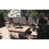 SimTek 5 in. x 5 in. EcoStone Dark Brown Composite Square Fence Post Cap