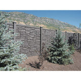 SimTek 5 in. x 5 in. EcoStone Dark Brown Composite Square Fence Post Cap