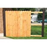 Trex Seclusions 5 in. x 5 in. x 8 ft. Woodland Brown Wood-Plastic Composite Fence Post with Crown Post Cap