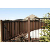 Trex Seclusions 5 in. x 5 in. x 8 ft. Woodland Brown Wood-Plastic Composite Fence Post with Crown Post Cap