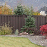 Trex Seclusions 5 in. x 5 in. x 8 ft. Woodland Brown Wood-Plastic Composite Fence Post with Crown Post Cap