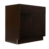 LIFEART CABINETRY Anchester Assembled 36 in. x 34.5 in. x 24 in. Base Cabinet with 2 Doors and 1 Drawer in Dark Espresso